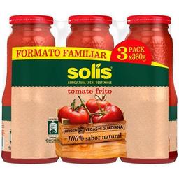 Tomate frito solis, pack 3x360 g