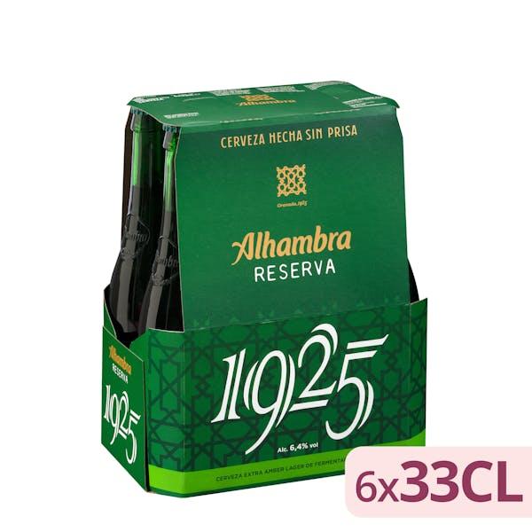 Cerveza Alhambra Reserva 1925 pack de 6 botellas de 33 cl