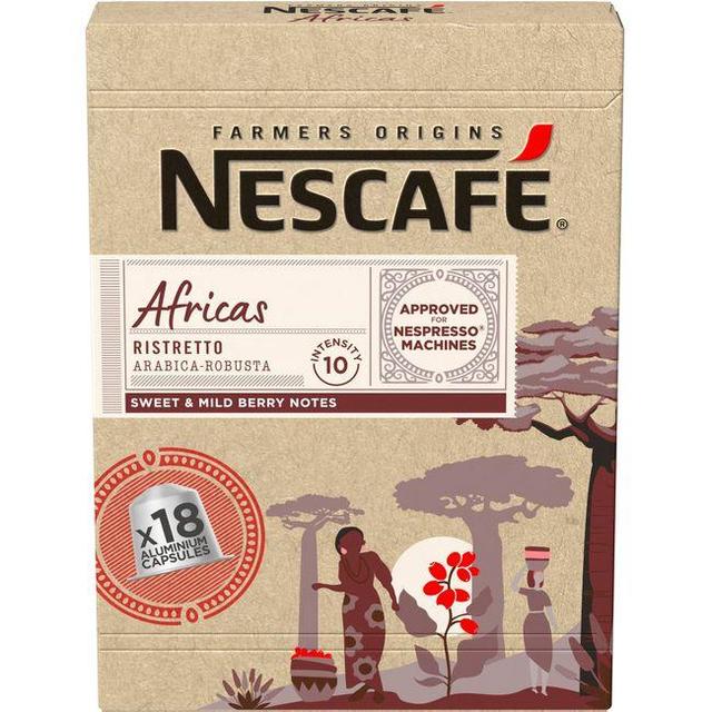 Café áfrica compatible nespresso nescafé farmers, caja 18 uds