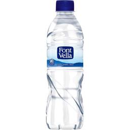 Agua mineral font vella, botellín 50 cl