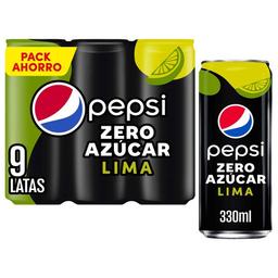 PEPSI Lima Zero azucar pack de 9 uds. x 33 cl