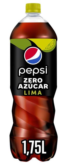 Refresco cola Pepsi zero botella 1,75l lima