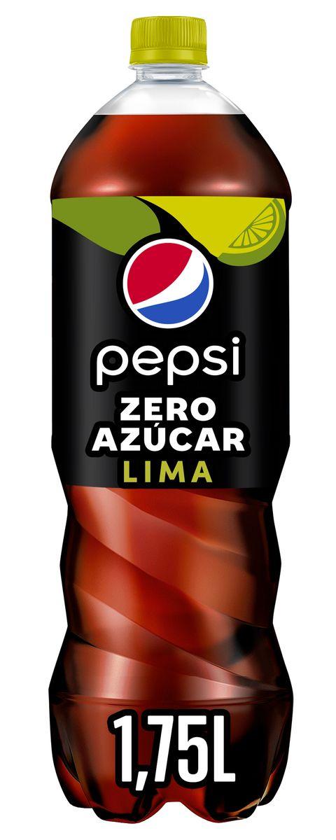 Bebida refrescante PEPSI lima sin azúcar botella 1,75 l