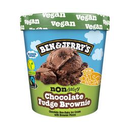 BEN & JERRY'S Fudge browne Tarrina de helado vegano de chocolate con trozos de brownie de chocolate 465 ml