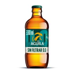 Cerveza rubia sin filtrar 0,0 El Águila 33cl