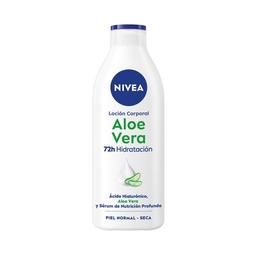 NIVEA Loción corporal (body milk) hidratante con aloe vera para pieles normales a seca 400 ml