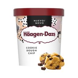 HÄAGEN-DAZS Tarrina de helado de vainilla con trocitos de masa de galletas y pepitas de chocolate 460 ml