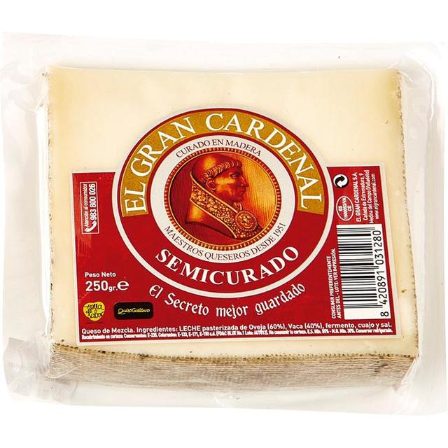 Queso semicurado gran cardenal, cuña 250 g