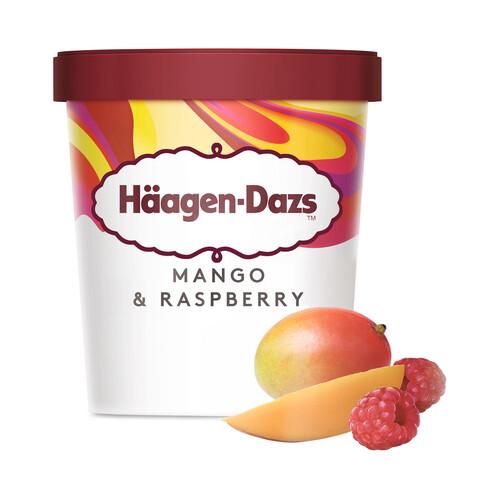 HÄAGEN-DAZS Tarrina de helado de mango con salsa de frambuesa 460 ml