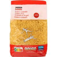 Fideo cabellín eroski basic, paquete 1 kg