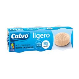 CALVO Atún claro en aceite de girasol pack de 3 uds. de 56 g