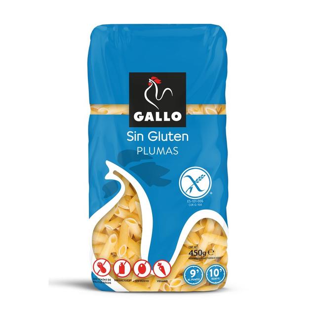 Plumas sin gluten GALLO 450 g