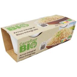 Arroz integral para microondas ecológico Carrefour Bio pack de 2 unidades de 125 g