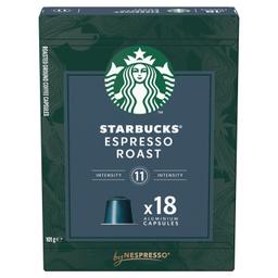 Café cápsulas espresso roast Starbucks compatible con Nespresso 18 ud