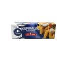 Pasta espirales cocidas para microondas Classic Carrefour pack de dos unidades de 125 g