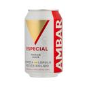 Cerveza especial ambar, lata 33 cl