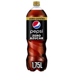 Bebida refrescante PEPSI zero cafeína botella 1,75 l