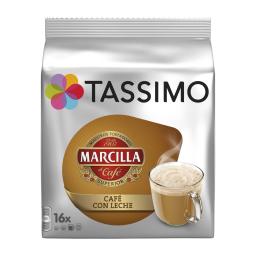 Café con leche en cápsulas Marcilla Tassimo 16 unidades de 11,5 g