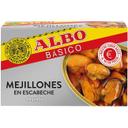 Mejillón pequeño en escabeche albo, lata 115 g