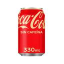 Refresco cola Coca-Cola lata 33cl sin cafeína