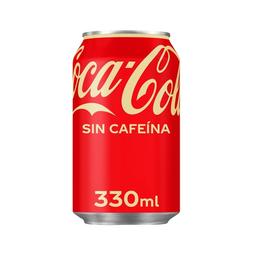 COCA COLA Refresco de cola sin cafeína lata de 33 cl