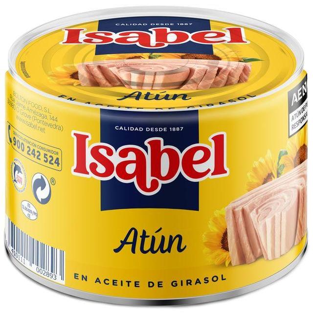 Atún en aceite girasol isabel, lata 400 g