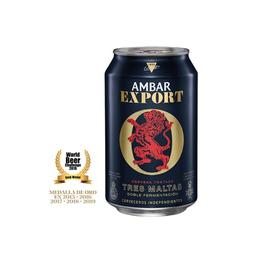 AMBAR EXPORT  Cerveza tostada lata de 33 cl