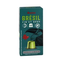 PRODUCTO ALCAMPO Café en cápsulas origen Brasil, intensidad 7 10 uds