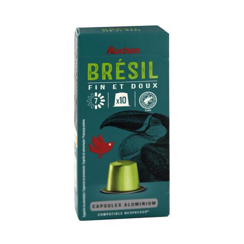 PRODUCTO ALCAMPO Café en cápsulas origen Brasil, intensidad 7 10 uds