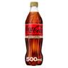 Refresco cola Coca-Cola botella 50cl zero zero sin cafeína