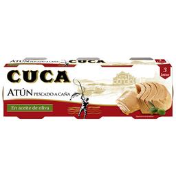 CUCA Atún en aceite de oliva pescado a caña pack 3 uds. x 50 g