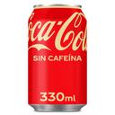 Refresco cola Coca-Cola lata 33cl sin cafeína