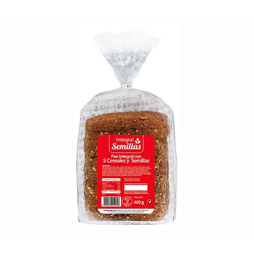 BIOGRAN Pan integral con 5 cereales y semillas 400 g