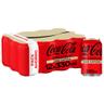 COCA COLA Zero zero Refresco de cola sin azúcar ni cafeina pack 12 latas de 33 cl