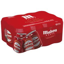 MAHOU 5 ESTRELLAS Cervezas pack de 12 latas de 33 cl