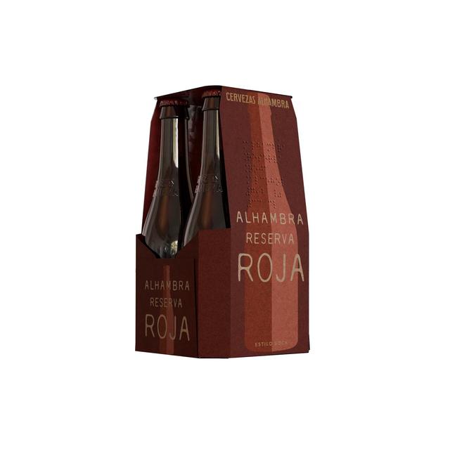 Cerveza ALHAMBRA roja pack 4x33 cl
