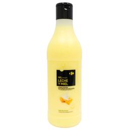 Gel de ducha leche y miel limpia y suaviza para todo tipo de pieles Carrefour 1,5 l