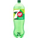 Refresco de lima limón seven up zero, botella 2 litros