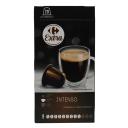 Café intenso en cápsulas Carrefour Extra compatible con Nespresso 20 ud