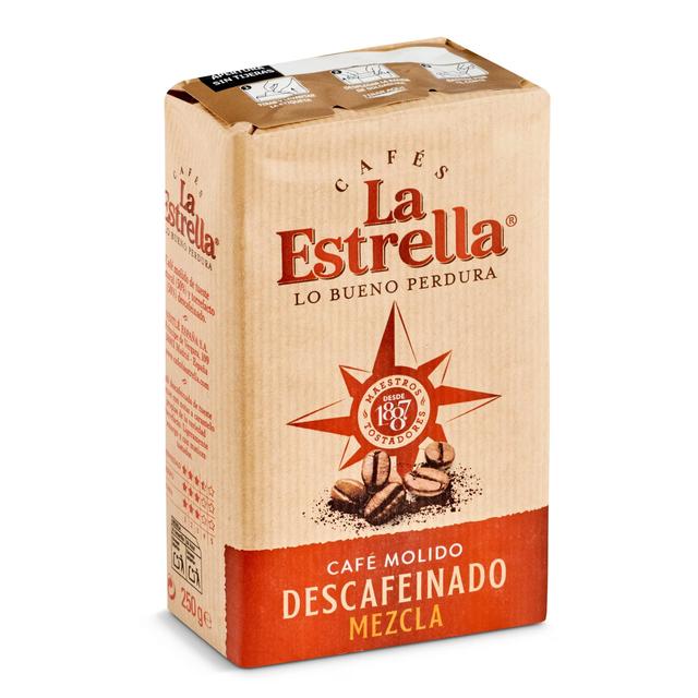 Café molido mezcla descafeinado La Estrella 250 g