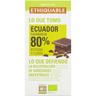 Chocolate negro 80% ecuador ethiquable, tableta 100 g