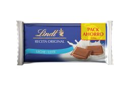 Chocolate con leche original Lindt pack 3 x 100g