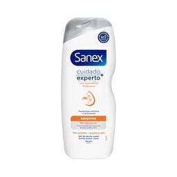 SANEX Cuidado experto+ Gel de ducha o baño, para piel sensible, que ayuda calmarla 600 ml