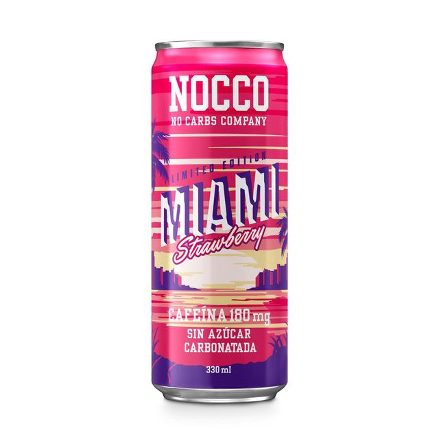 Nocco Miami Strawberry Bebida energética sin azúcar lata 33 cl