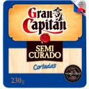 Queso de mezcla semicurado Gran Capitán cuña cortada de 230 g aprox