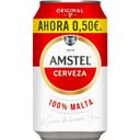 Cerveza amstel, lata 33 cl