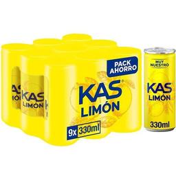 Refresco de limón kas, pack 9x33 cl