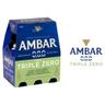 AMBAR Cerveza sin alcohol triple zero (0.0%) pack 6 uds..x 25 cl