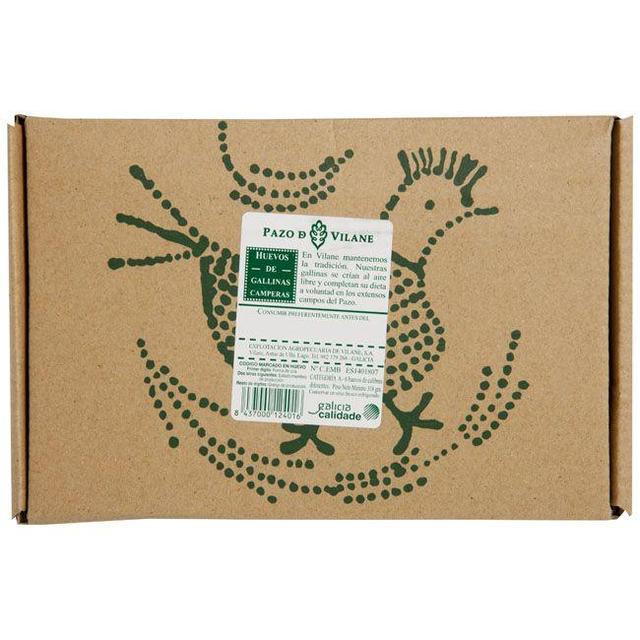 Huevo campero pazo de vilane, caja 6 huevos
