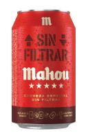 Cerveza sin filtrar Mahou 5 Estrellas lata 33 cl